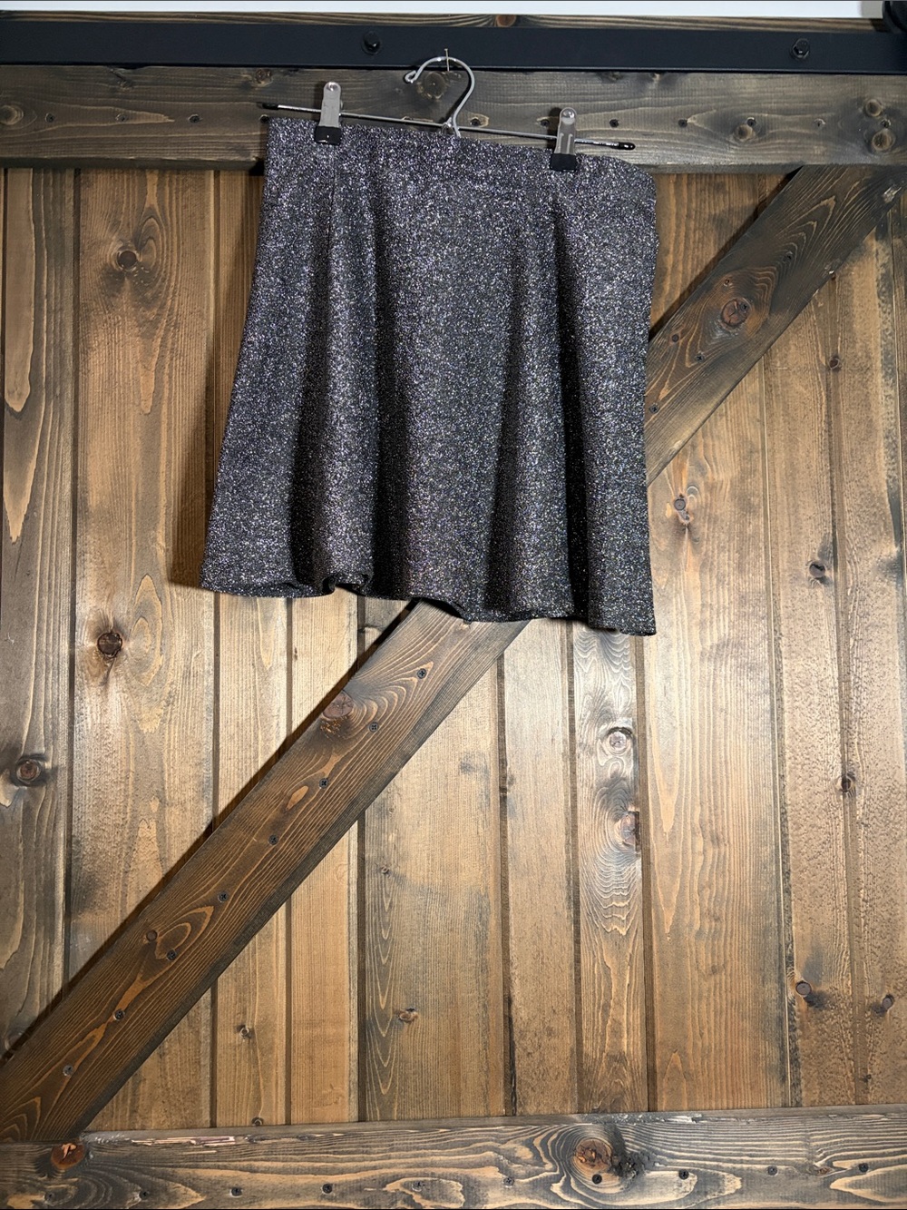 Eclipse Sparkle Circle Skirt in Black